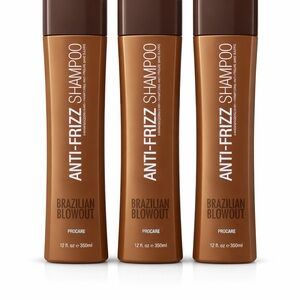 Brazilian Blowout Anti-Frizz Shampoo 3 Pack 12oz 350ml Procare